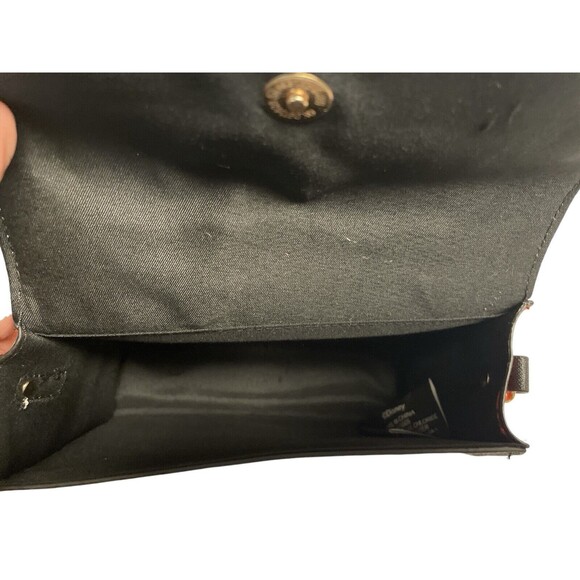 Disney Minnie Mouse Sparkling Bow Black Crossbody Bag Handle W/ Gold Tone Chain - Picture 8 of 9